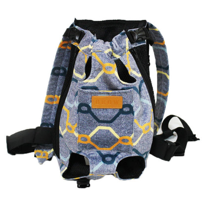 Portable Breathable Comfortable Pet Four-leg Canvas Backpack