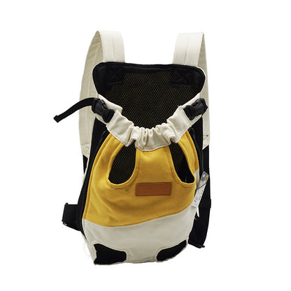 Portable Breathable Comfortable Pet Four-leg Canvas Backpack