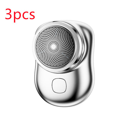 Mini Portable visage sans fil rasoirs Rechargeable USB électrique rasoir humide et sec indolore petite taille Machine rasage pour hommes