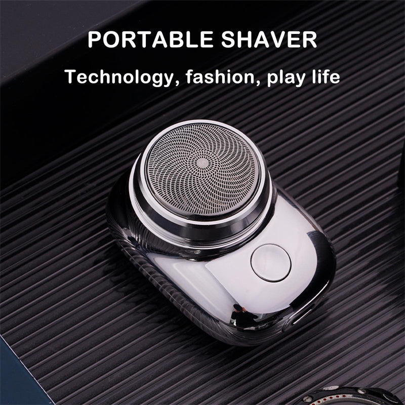 Mini Portable visage sans fil rasoirs Rechargeable USB électrique rasoir humide et sec indolore petite taille Machine rasage pour hommes